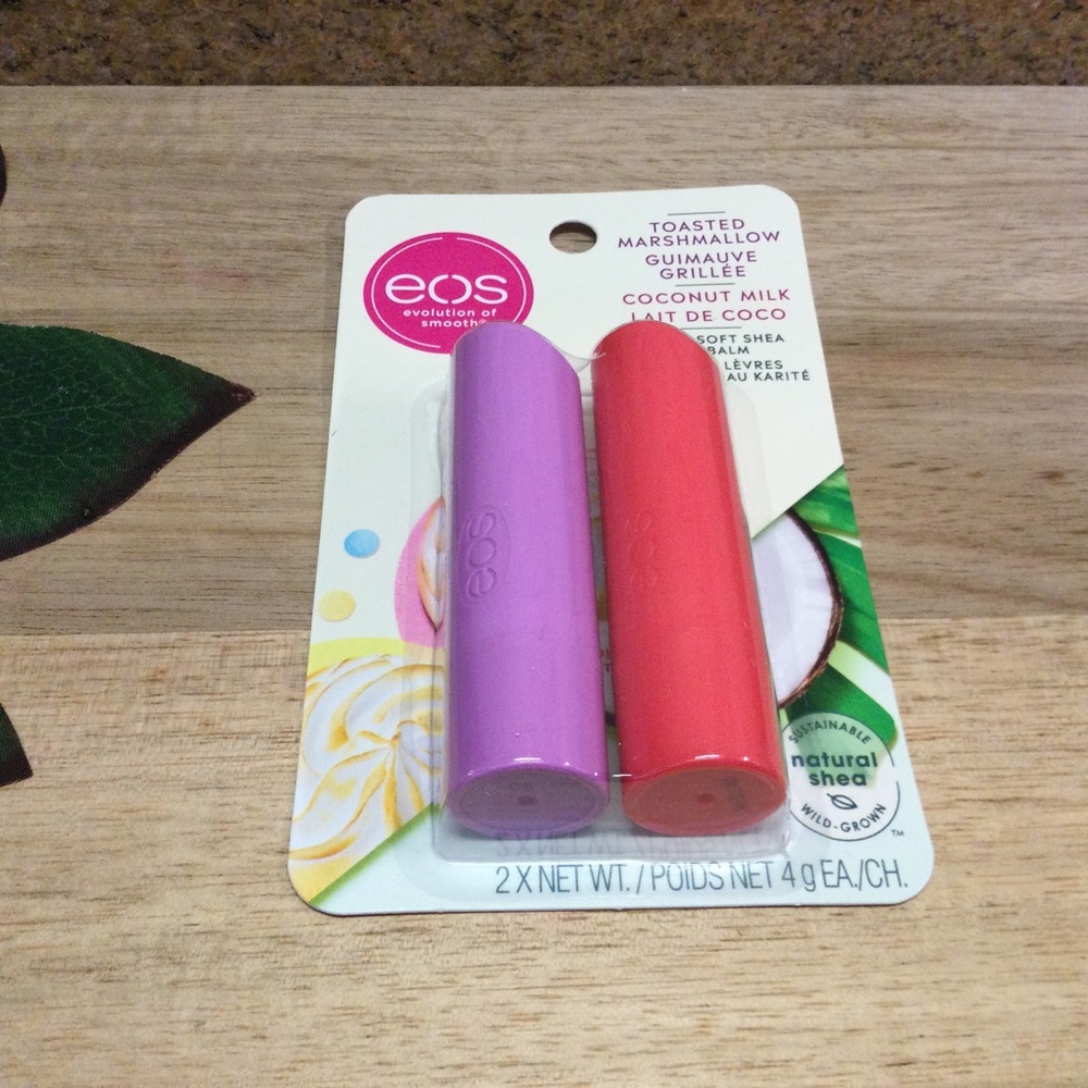 3/$20 - eos Toasted Marshmallow & Coconut Milk Lip Balm Duo